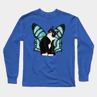 Black Cat With Butterfly Wings Vol.2 Long Sleeve T-Shirt